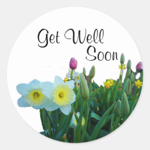 Hol dir bald große, geruchelte Daffodil #2-Sticker Runder Aufkleber