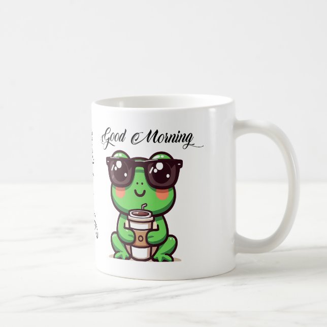 Hol dir das Glück mit unserem Adorable Keramik Fro Kaffeetasse (Rechts)
