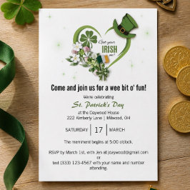 Hol dir dein Irisch an! St. Patrick's Day Party Ei Einladung