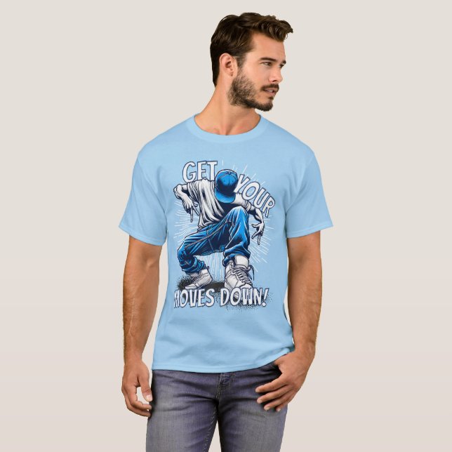 Hol dir deine Moves Breakdance T-Shirt (Vorne ganz)