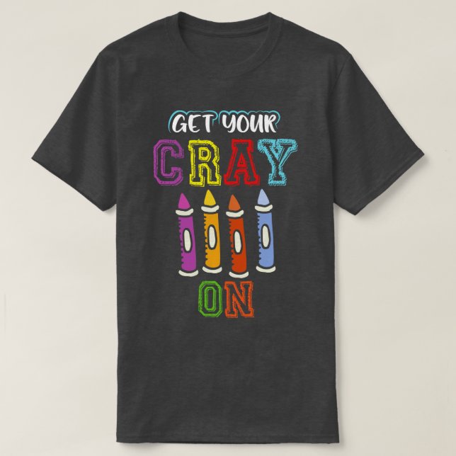Hol dir deinen Cray auf dem Funny back to School T T-Shirt (Design vorne)