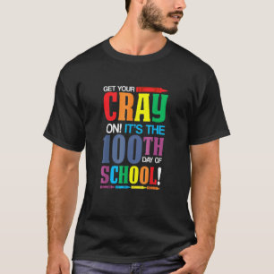 Hol dir deinen Stift ran Glücklicher 100. Schultag T-Shirt