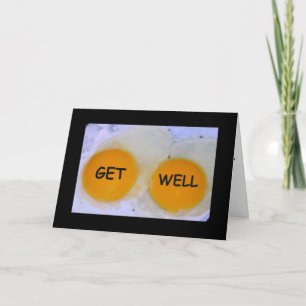 Hol dir gut Egg-stra schnell! Get Well Card Karte