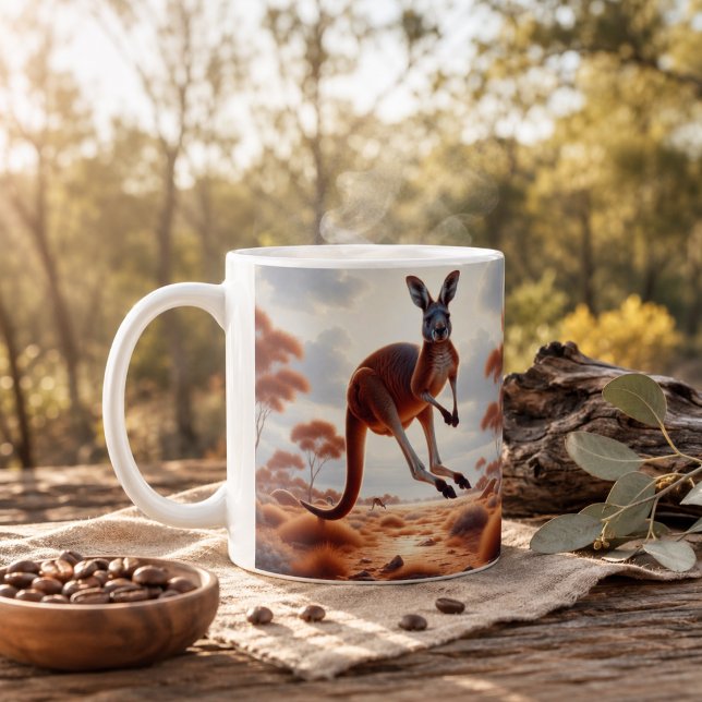 Hol dir mit unserer Kangaroo Tasse in die Morgenbr (Hop into Your Morning Brew with Our Kangaroo Mug! Coffee Mug)