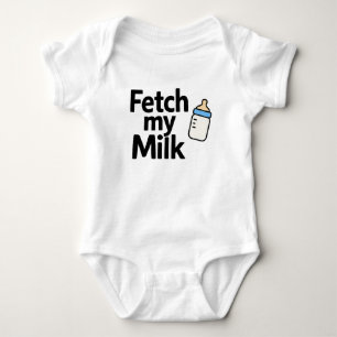 Hol Milch, Babyflasche Lustiger Bodysuit Baby Strampler