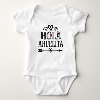 Hola Abuelita Baby Reveal Hallo Oma Baby Strampler