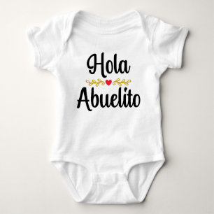 Hola Abuelito Baby Strampler