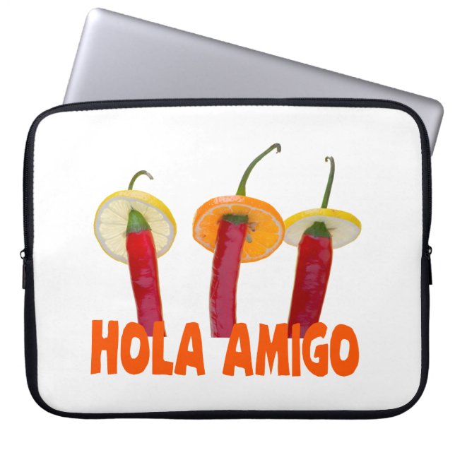 Hola Amigo Laptopschutzhülle (Vorderseite)