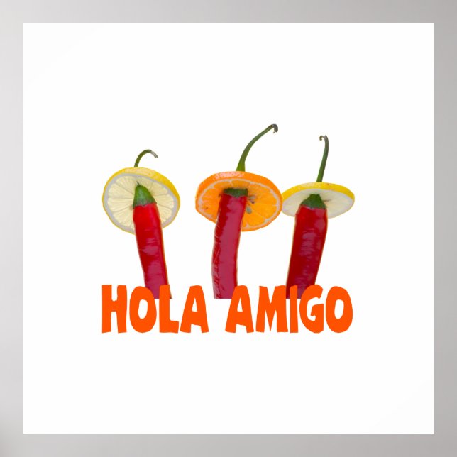 Hola Amigo Poster (Vorne)