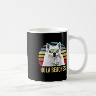 Hola Beaches American Eskimo Dog Dog Funny Beach S Kaffeetasse