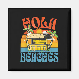 Hola Beaches Funny Aloha Beach Familienurlaub Magnet