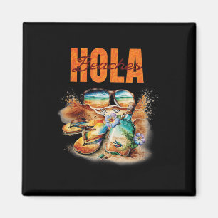 Hola Beaches Funny Aloha Beach Familienurlaub Magnet