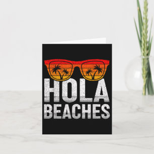 Hola Beaches Funny Summer Vacacation Männer Frauen Karte