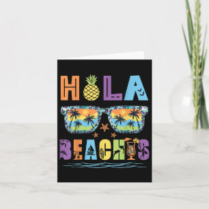 Hola Beaches Leopard Sungles Sommerurlaub Frauen Karte