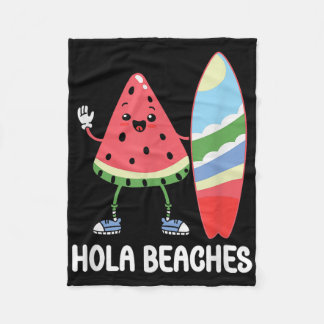 Hola Beaches Niedlich Kawaii Watermelon Surfboard  Fleecedecke