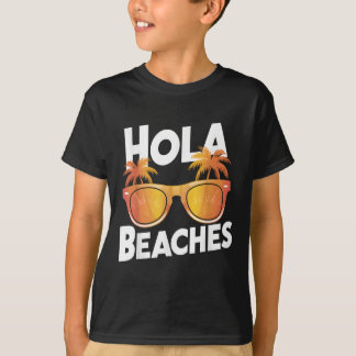 Hola Beaches Palm Trees Sungles Sommerurlaub VI T-Shirt