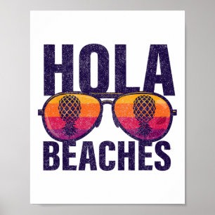 Hola Beaches Poster
