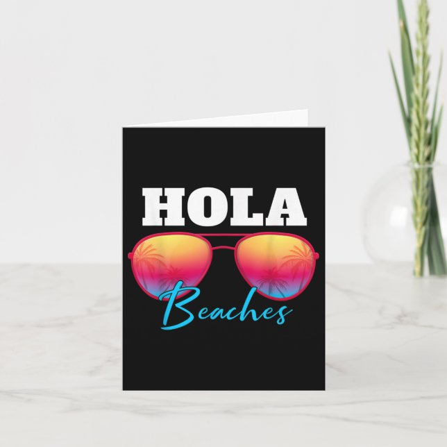 Hola Beaches Sommerurlaub Hawaii Karte (Vorderseite)