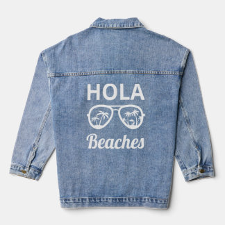 Hola Beaches Sonnenbrille Beach Urlaub Sommerreise Jeansjacke