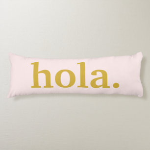 Hola Gold Script & Pink Seitenschläferkissen
