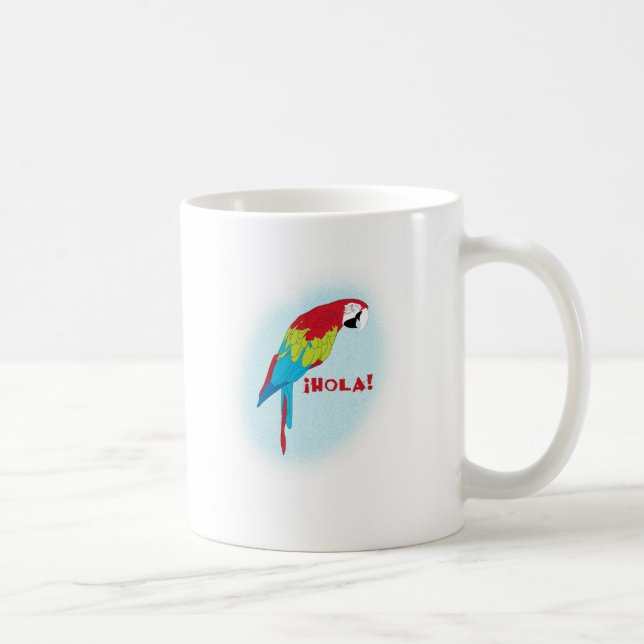 hola Papagei Kaffeetasse (Rechts)