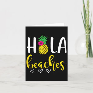 Hola Pineaple Bachelorette Strände Sommer Vacatio Karte