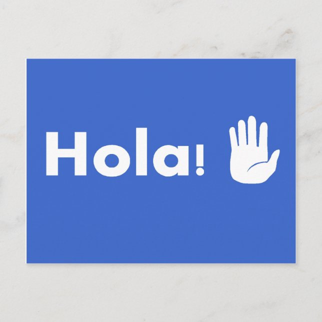 Hola Postkarte (Vorderseite)