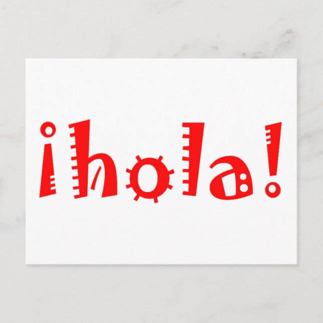 Hola Postkarte (Vorderseite)