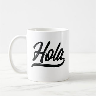 Hola Script (schwarz) Kaffeetasse