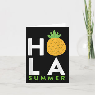 Hola Sommer _ Ananas Lover Strände Urlaub Spaß Karte