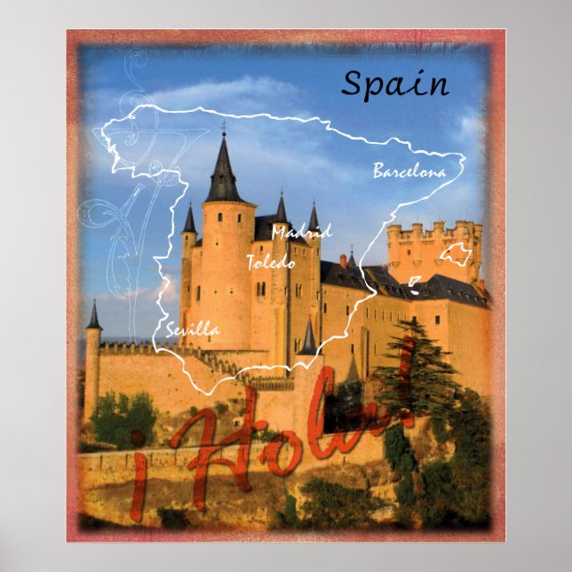 Hola Spanien Poster (Vorne)