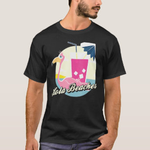 Hola Strände Funny Summer Beach Flamingo T-Shirt