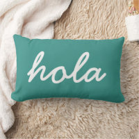 Hola Turquoise Throw Kissen, Modernes Wohnzimmer