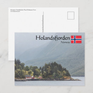 Holandsfjorden Norwegen Postkarte