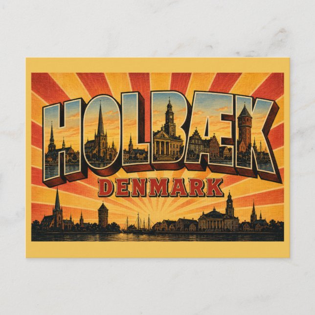 Holbæk Dänemark Kirche Postkarte (Vorderseite)