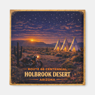 Holbrook Arizona 100 Jahre Wüsten-Zwielicht-Horizo Magnet