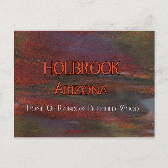 Holbrook Arizona Pet Wood Postcard Postkarte (Vorderseite)