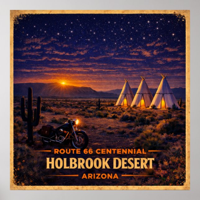 Holbrook Desert Arizona Centennial Poster (Vorne)