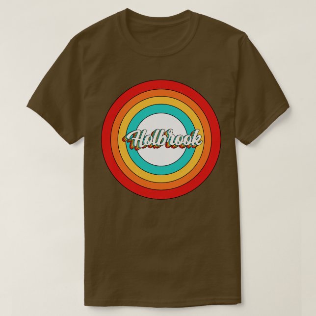 Holbrook Name Shirt Vintag Holbrook Circle (Design vorne)