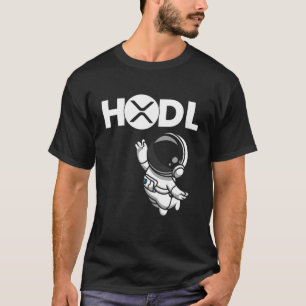 Hold, Hodl XRP Ripple Moon Krypto Kryptowährung T-Shirt