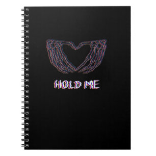 Hold Me Classic - Skeletton Handherz Notizblock