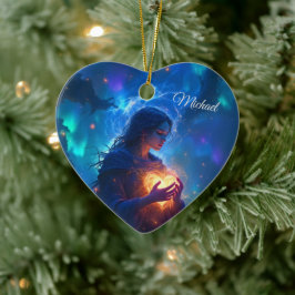 Hold your heart forever, I miss you, sympathy Keramik Ornament