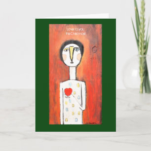 Hold your heart high Christmas card Karte