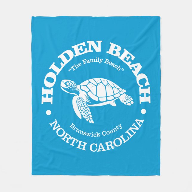Holden Beach (Meeresschildkröte) Fleecedecke (Vorderseite)