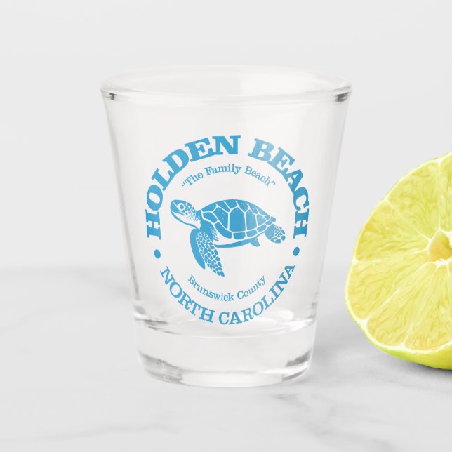 Holden Beach (Meeresschildkröte) Schnapsglas (Vorderseite)