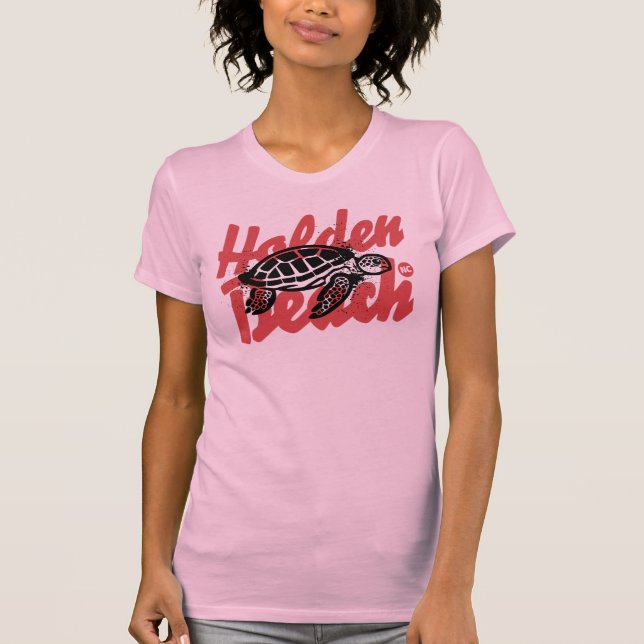 Holden Beach, North Carolina Sea Turtle Watcher T-Shirt (Vorderseite)