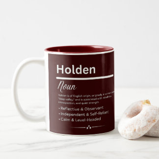 Holden Personalized Name Zweifarbige Tasse