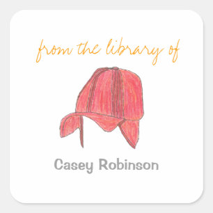 Holdenisms-Buchzeichen Quadratischer Aufkleber