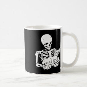 Holding Cat Funny Halloween Skull Sphynx Cat Kaffeetasse