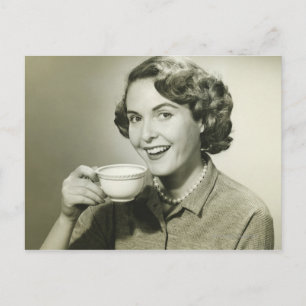 Holding-Cups für Frauen Postkarte